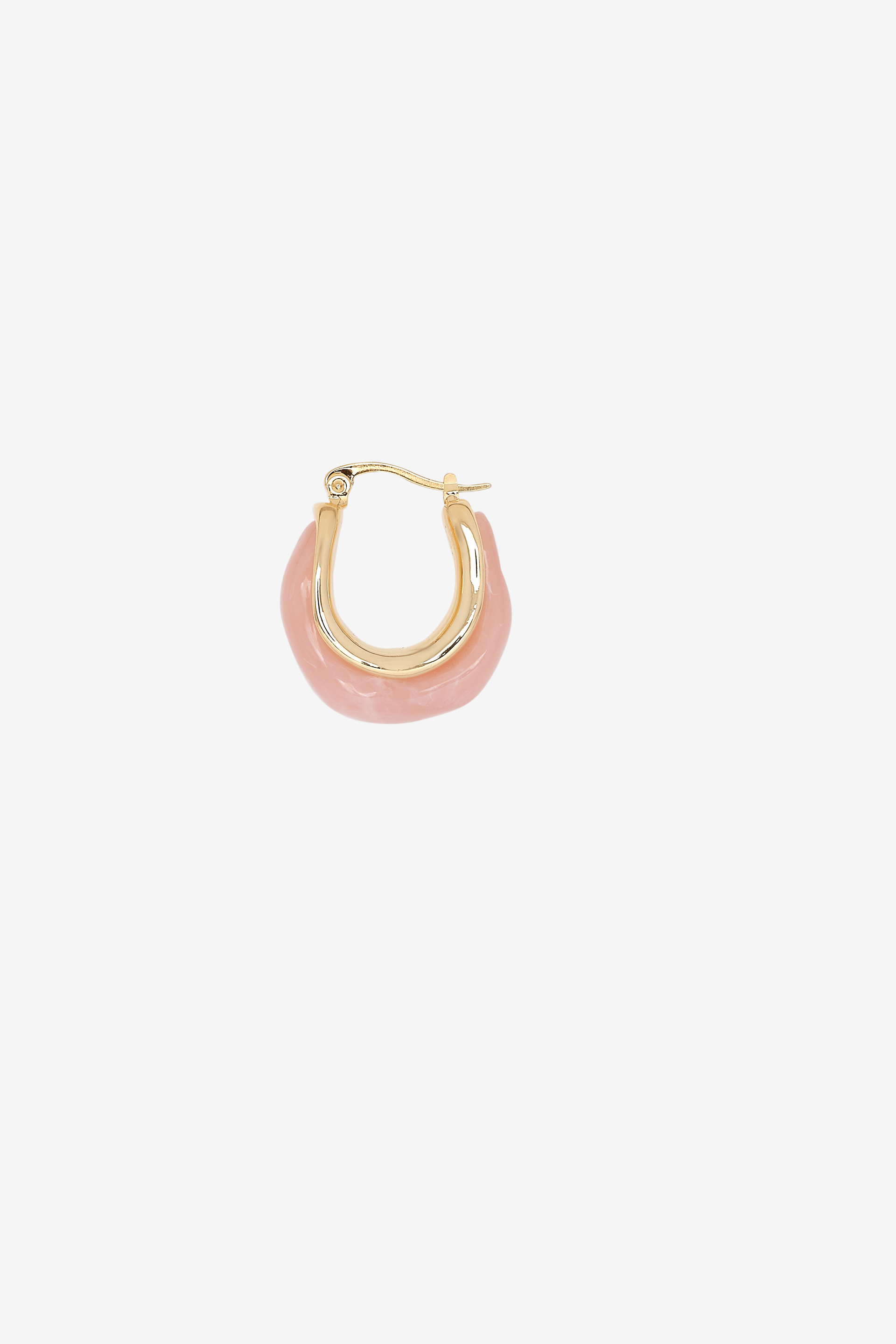 Pink Angular Hoops, , image 3